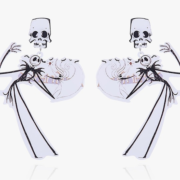 Nightmare before Christmas Jack Earrings - Picture 1 of 1